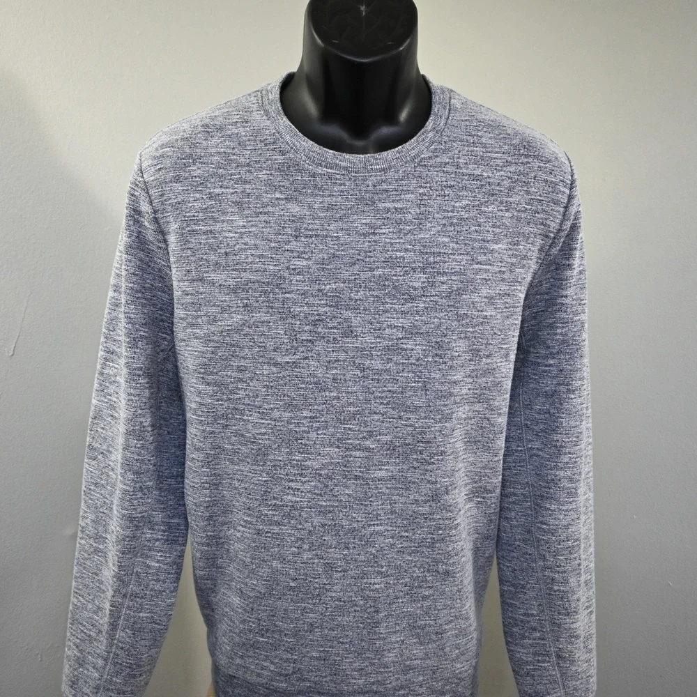Banana Republic Crew Neck Sweater Mens Large Blue‎ Viscose Long Sleeve Pullover